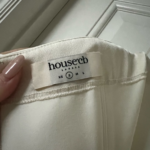 House of CB Emanuela Ivory Draped Ruched Mini Dress - Picture 5 of 13